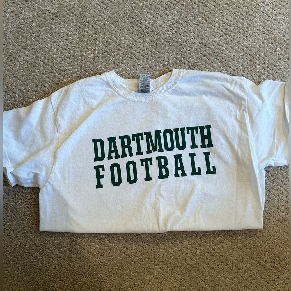 White Dartmouth Football Sweatshirt — Size Medium